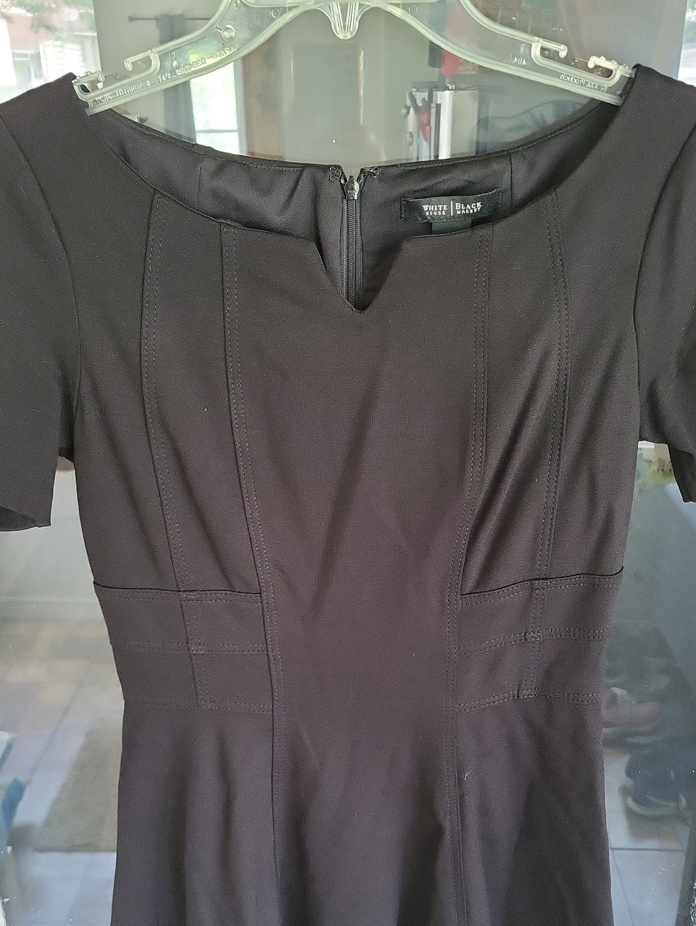 White House Black Market Ponte Knit Fit Flare Dress, SIZE 0